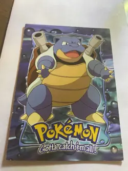 Pokemon Topps Blastoise #09 E9 of 12 Animation Card, Blue Label, Stage 3 HP - Image 1