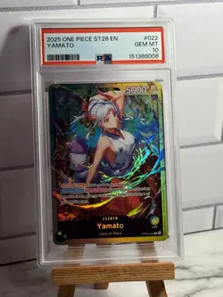 2025 One Piece ST28 EN Yamato #OP06-022 PSA 10 Gem Mint - Image 1