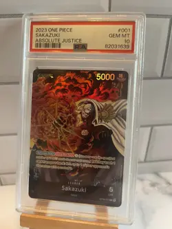 Sakazuki - ST06-001 - L - Foil New Starter Deck 06: The Navy One Piece - PSA 10 - Image 1