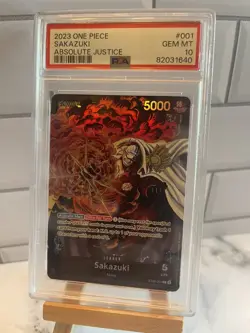 Sakazuki - ST06-001 - L - Foil New Starter Deck 06: The Navy One Piece - PSA 10 - Image 1