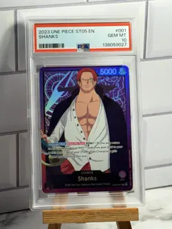 2023 ONE PIECE STARTER DECK ST05-ONE PIECE FILM ED #001 SHANKS PSA 10 - Image 1