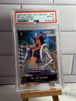 One Piece Ms All Sunday Alternate Art EB04 OP14-084 PSA 10 GEM MT - Image 1