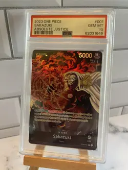 Sakazuki - ST06-001 - L - Foil New Starter Deck 06: The Navy One Piece - PSA 10 - Image 1