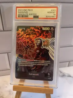 Sakazuki - ST06-001 - L - Foil New Starter Deck 06: The Navy One Piece - PSA 10 - Image 1