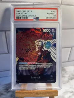 Sakazuki - ST06-001 - L - Foil New Starter Deck 06: The Navy One Piece - PSA 10 - Image 1