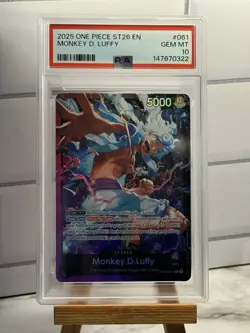 2025 ONE PIECE STARTER DECK ST26-PURPLE/BLACK MONKEY D. LUFFY PSA 10 - OP09-061 - Image 1