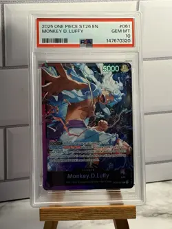 2025 ONE PIECE STARTER DECK ST26-PURPLE/BLACK MONKEY D. LUFFY PSA 10 - OP09-061 - Image 1