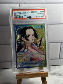 2026 One Piece OP14-EB04-The Azure Sea's Seven Boa Hancock PSA 10 OP14-041 - Image 1