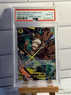 Trafalgar Law OP10-119 Special Alternate Art One Piece PSA 10 SP PRB02 - Image 1