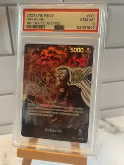Sakazuki - ST06-001 - L - Foil New Starter Deck 06: The Navy One Piece - PSA 10 - Image 1