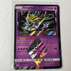 Pokemon TCG Giratina Prism Star Holo Card 58/156 SM Ultra Prism Nm - Image 2