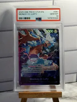 2025 ONE PIECE STARTER DECK ST26-PURPLE/BLACK MONKEY D. LUFFY PSA 10 - OP09-061 - Image 1