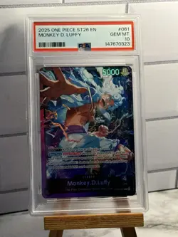 2025 ONE PIECE STARTER DECK ST26-PURPLE/BLACK MONKEY D. LUFFY PSA 10 - OP09-061 - Image 1