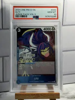 Ulti OP04-043 - One Piece Tournament Judge Promo Foil Stamp Pack Vol. 3 - PSA 10 - Image 1