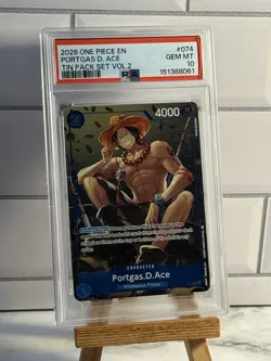 PSA 10 ONE PIECE TIN PACK SET VOL.2 #073 #074 #075 LUFFY SABO ACE SET - Image 4