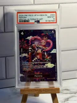 2026 One Piece OP14-EB04 EN Perona SP PSA 10 - Image 1