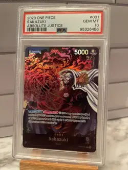 Sakazuki - ST06-001 - L - Foil New Starter Deck 06: The Navy One Piece - PSA 10 - Image 1
