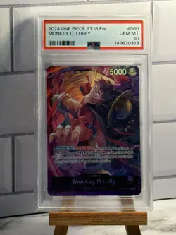 One Piece Monkey D Luffy OP05-060 ST18 PSA 10 GEM MINT - Image 1
