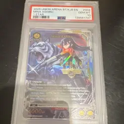 2025 Bandai Union Arena PSA 10 Mina Ashiro 1 Star Foil BT/KJ8 EN #004 2025 - Image 3