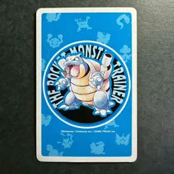 S2587 Kangaskhan 8 of Diamonds Blue Blastoise Deck Playing Poker Card Pokemon - Image 2