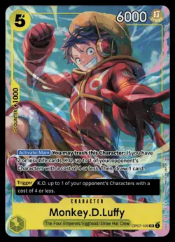 One Piece Promotion Cards #OP07-109 Monkey.D.Luffy (Illustration Box Vol.3) - Image 1