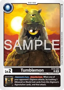 1x EX10-003 Tumblemon Sinister Order Digimon Card Game x1 - Image 1