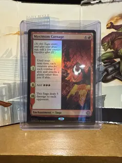 Maximum Carnage Foil Marvel Spider-Man MTG Saga Rare Near Mint Magic Card #0083 - Image 1