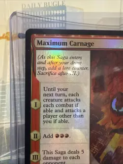 Maximum Carnage Foil Marvel Spider-Man MTG Saga Rare Near Mint Magic Card #0083 - Image 5