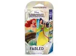 DISNEY LORCANA SET 9 FABLED STARTER DECK - MULAN / ARIEL - Image 1