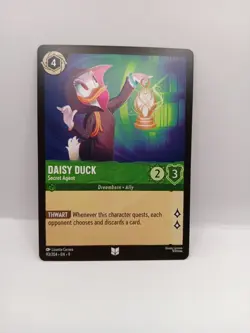 Disney Lorcana Fabled Singles Daisy Duck Secret Agent 93/204 Uncommon Card - Image 1