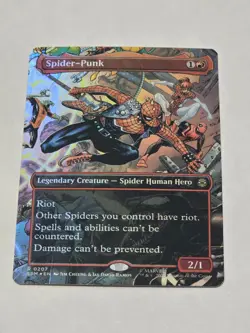🔥 Spider-Punk (Borderless Foil) - 0207 - Marvel's Spider-Man MTG - NM/M! - Image 1