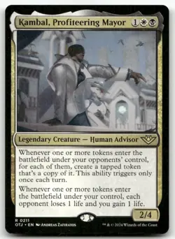 Kambal, Profiteering Mayor #211 (NM) Thunder Junction OTJ Magic MTG - Image 1