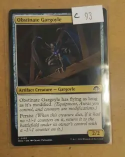 Obstinate Gargoyle - 195 - MH3 - NM - MTG Magic the Gathering - Image 1