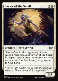 Savior of the Small Foil (027) Duskmourn: House of Horror DSK MTG Magic - Image 1