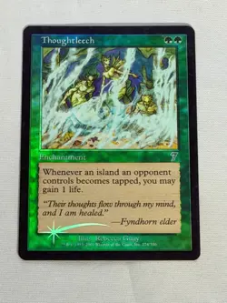 MTG FOIL Thoughtleech 7th Edition Magic the Gathering - Image 1