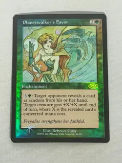 MTG FOIL Planeswalker's Favor Planeshift Magic the Gathering - Image 1