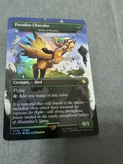 Paradise Chocobo Borderless FOIL MTG Final Fantasy Nm/M - Image 1