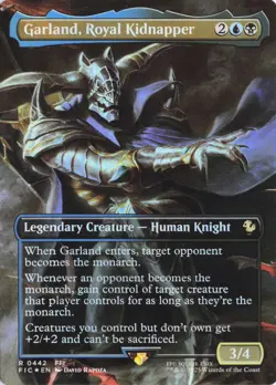 Garland, Royal Kidnapper (Borderless) 442 FIC Commander: FINAL FANTASY R Foil - Image 1
