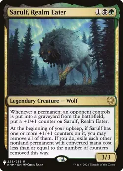 NM Sarulf, Realm Eater, MTG, The List, Magic the Gathering, 228 - Image 1