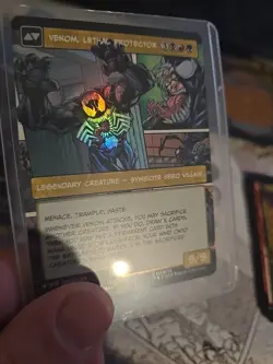 Eddie Brock Venom. lethal Protector Borderless FOIL 0224 Spiderman MTG - Image 3