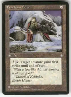 Fyndhorn Bow UC Ice Age NM Magic: The Gathering - Image 1