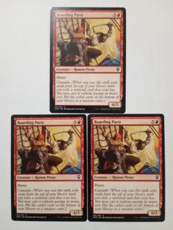 X3 Boarding Party 163 C CMR Commander Legends MTG Magic The Gathering 3X - Image 1