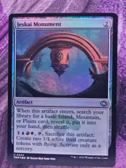 Jeskai Monument 244 Uncommon Tarkir: Dragonstorm Magic: The Gathering Foil LP - Image 1