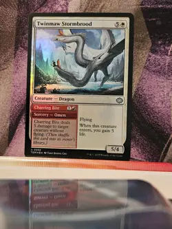 Twinmaw Stormbrood 232 Uncommon Tarkir: Dragonstorm Magic: The Gathering Foil NM - Image 1
