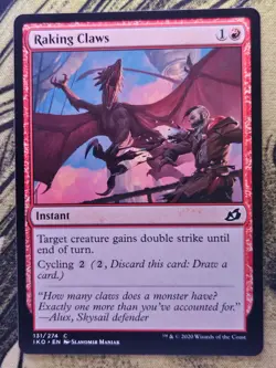 Raking Claws 131 Common Ikoria: Lair of Behemoths Magic: The Gathering MP - Image 1