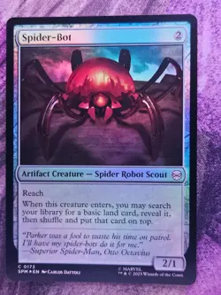 Spider-Bot 173 Common Marvel's Spider-Man Magic: The Gathering Foil LP - Image 1