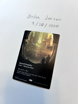 Sacred Foundry (Borderless) (Galaxy Foil) (0377) MTG Edge of Eternities Foil - Image 1