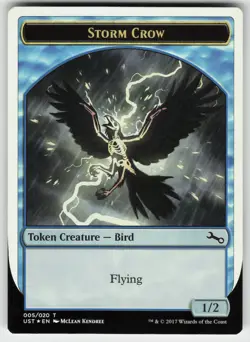 Storm Crow Token Foil T Unstable 5 MTG - Image 1