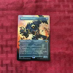 MTG Magic the Gathering FOIL Blightsteel Colossus Borderless 2XM! - Image 1