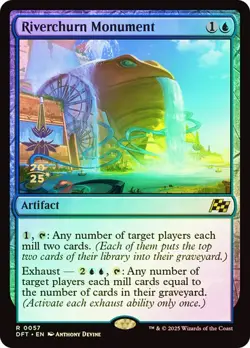 Magic The Gathering MTG RIVERCHURN MONUMENT FOIL Aetherdrift Prerelease NM - Image 1